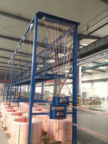 The pay off for multiwire drawing machine